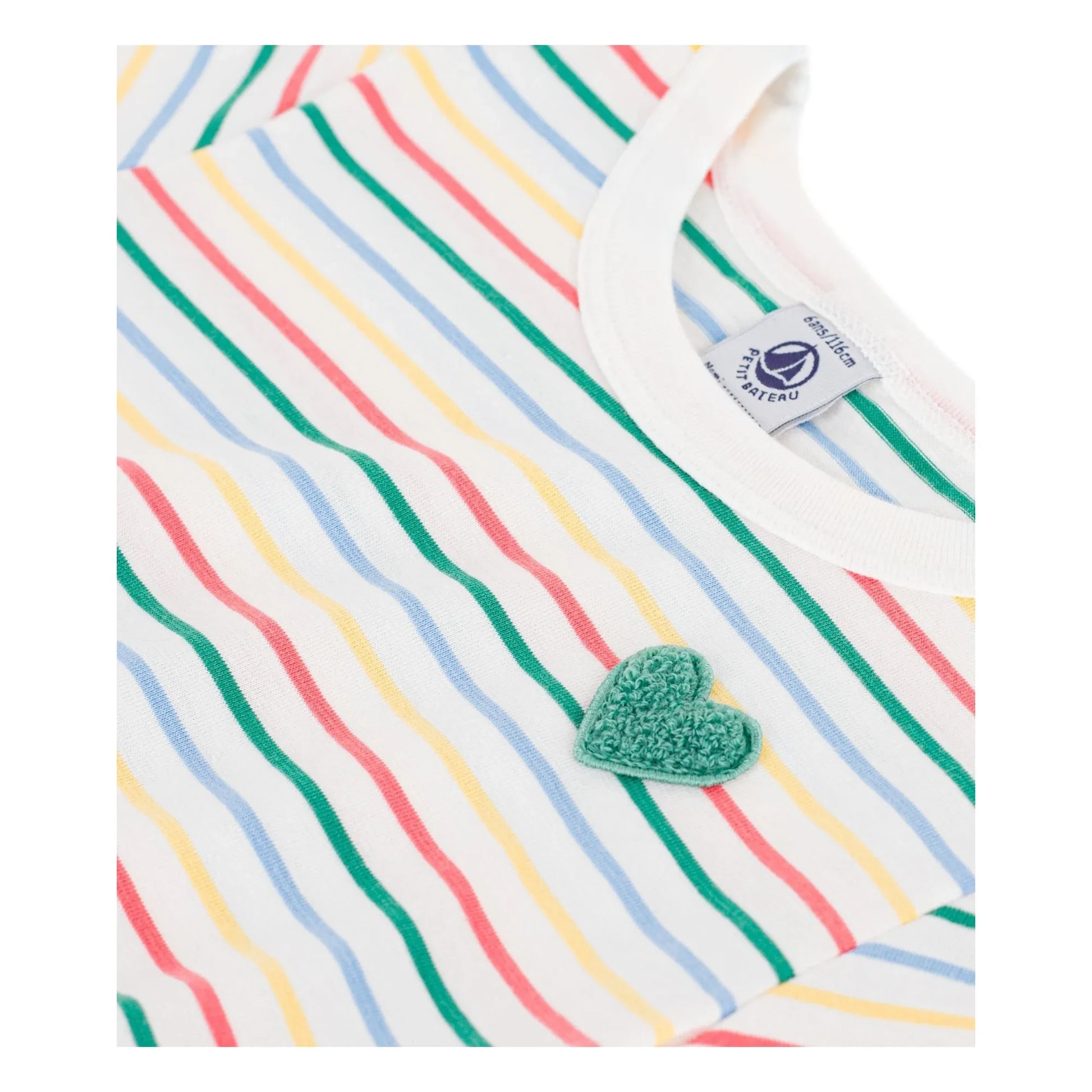 Petit Bateau - Striped Dress | White