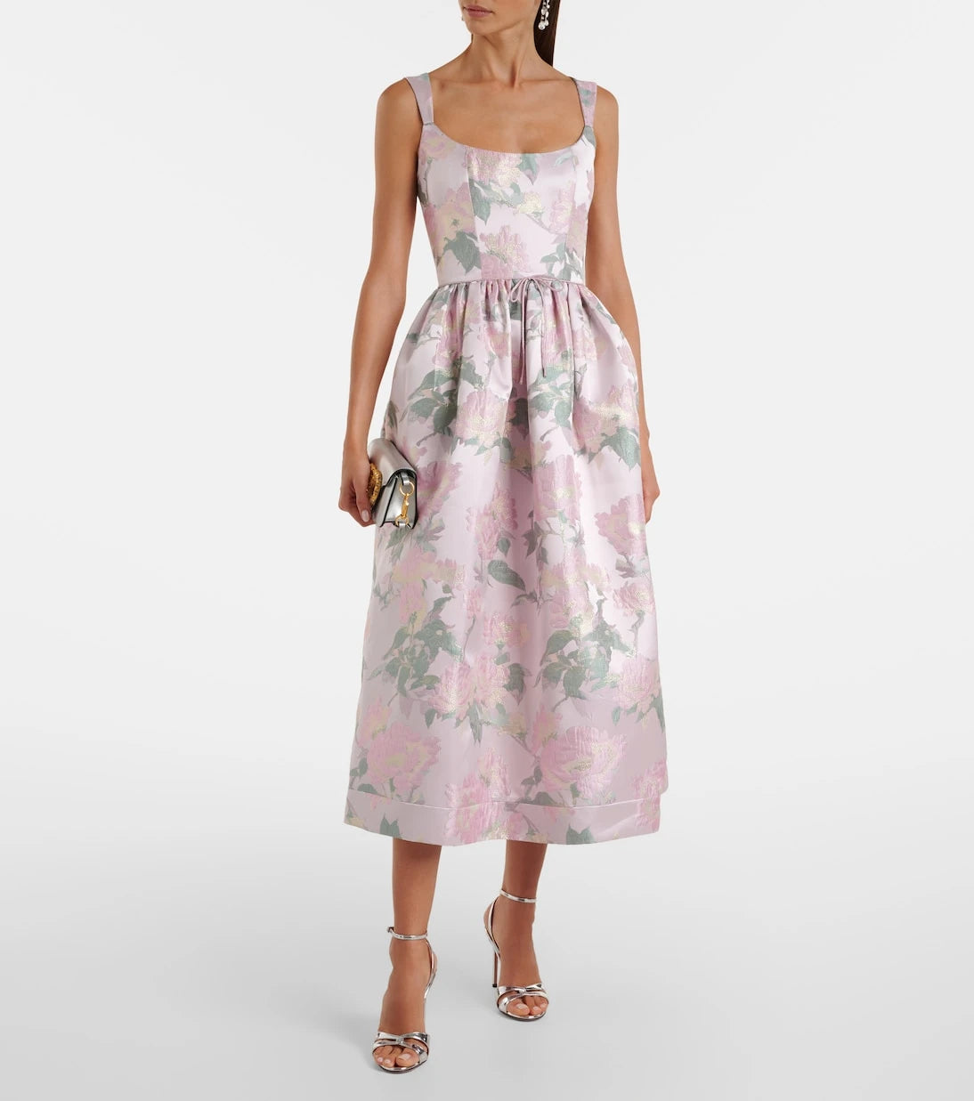 Markarian - Apple floral brocade corset dress