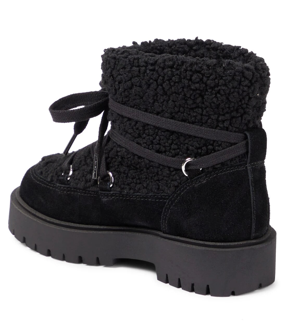 Il Gufo - Suede-trimmed faux shearling ankle boots
