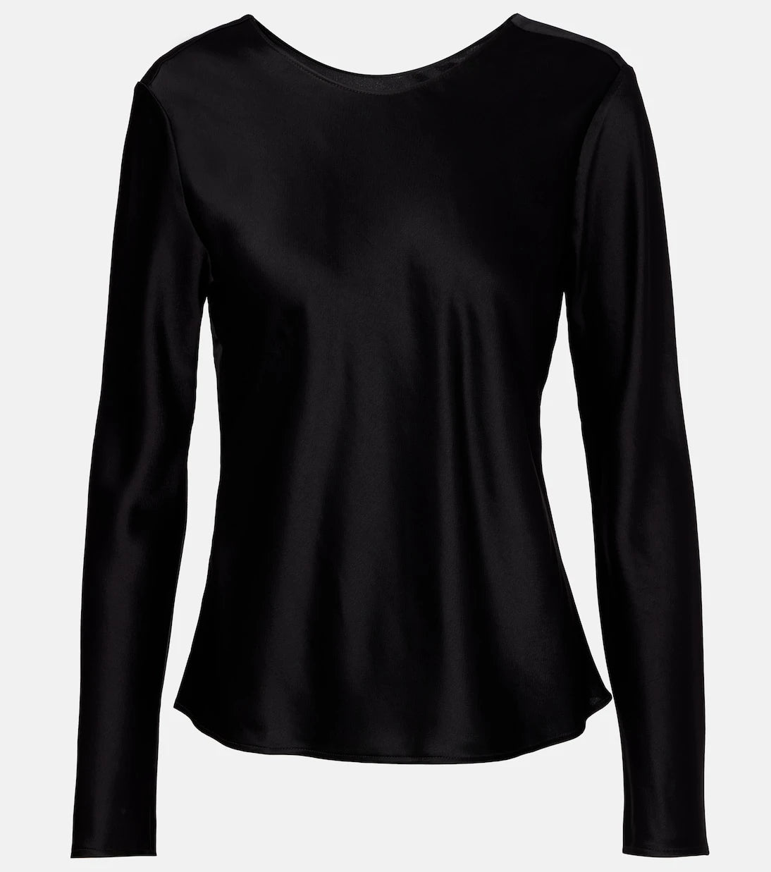 Leset - Barb draped satin top
