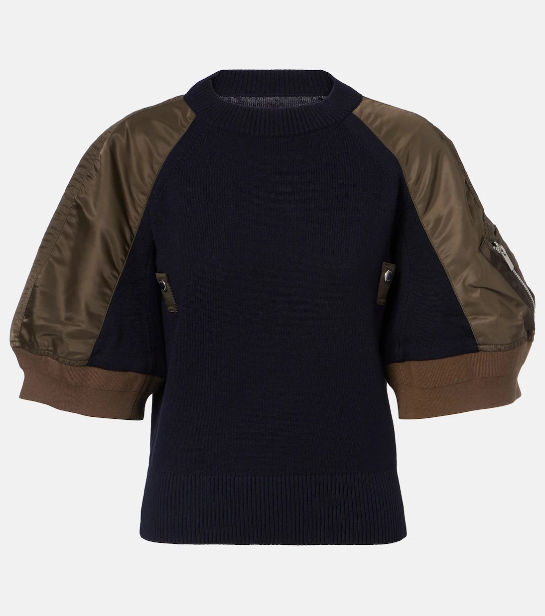 Sacai - Paneled top