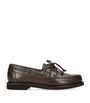 Brown Leather Boat Shoes