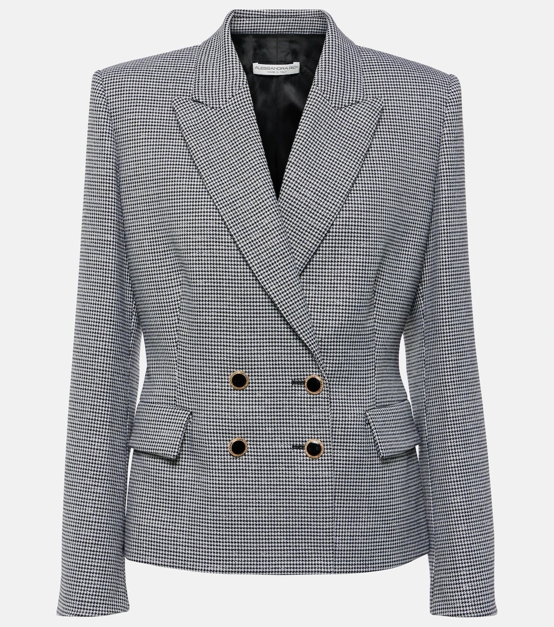Alessandra Rich - Houndstooth wool-blend jacket
