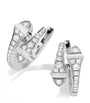 White Gold and Diamond Cleo Huggie Earrings