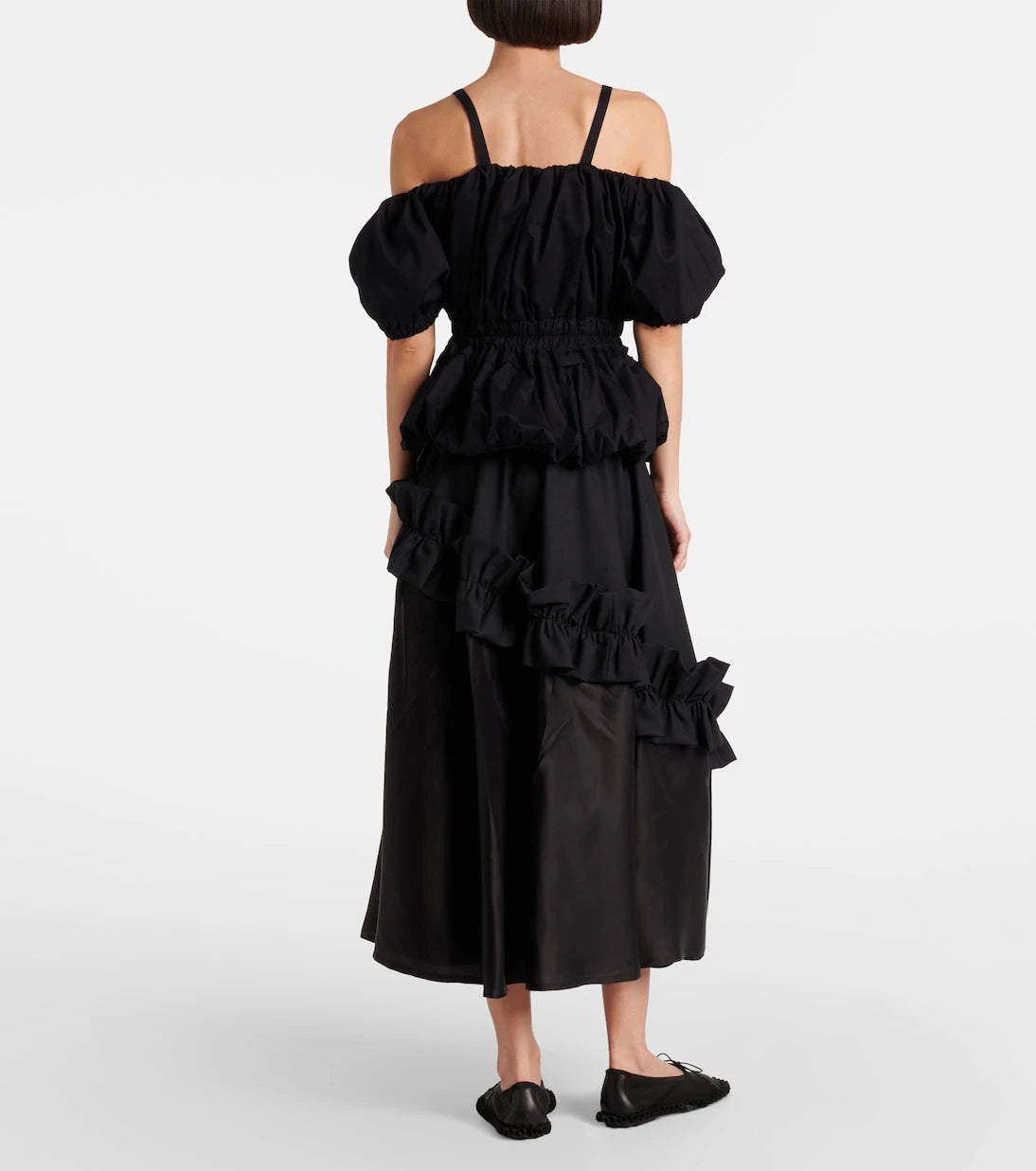 Noir Kei Ninomiya - Peplum cotton poplin top