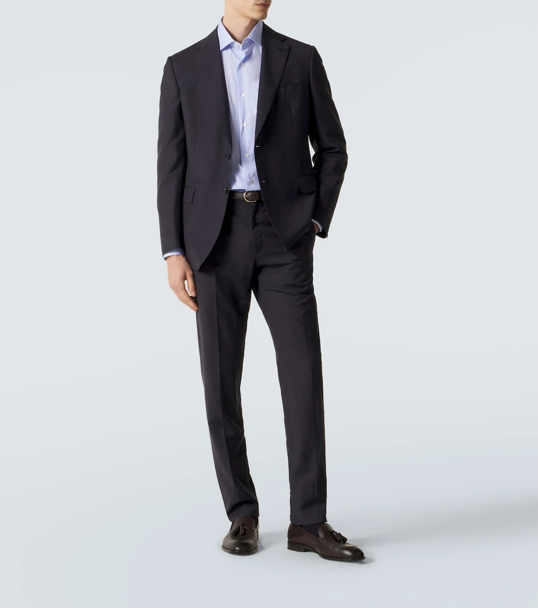 Brioni - قميص أكسفورد قطن ويليام