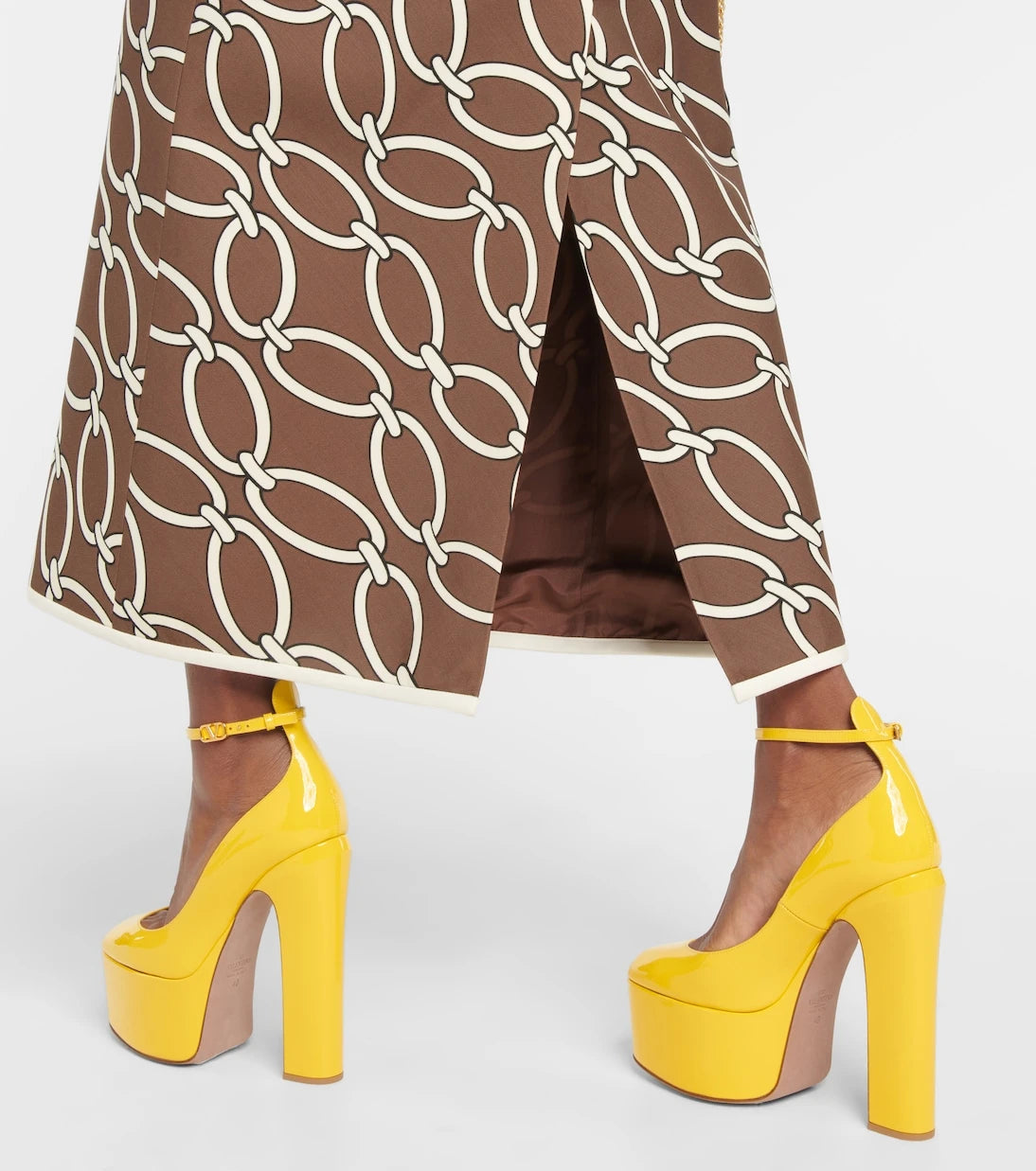Valentino Garavani - Tan-Go 155 patent leather platform pumps