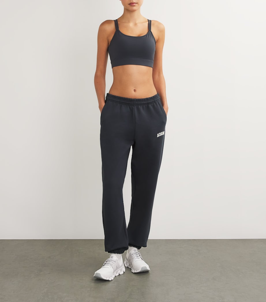 Organic Cotton Varsity Sweatpants MIDNIGHT BLUE