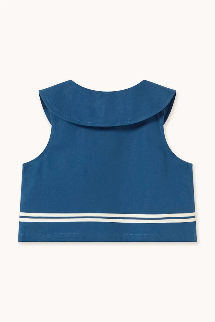 Детска риза с лен Tinycottons STRIPES CROPPED SHIRT