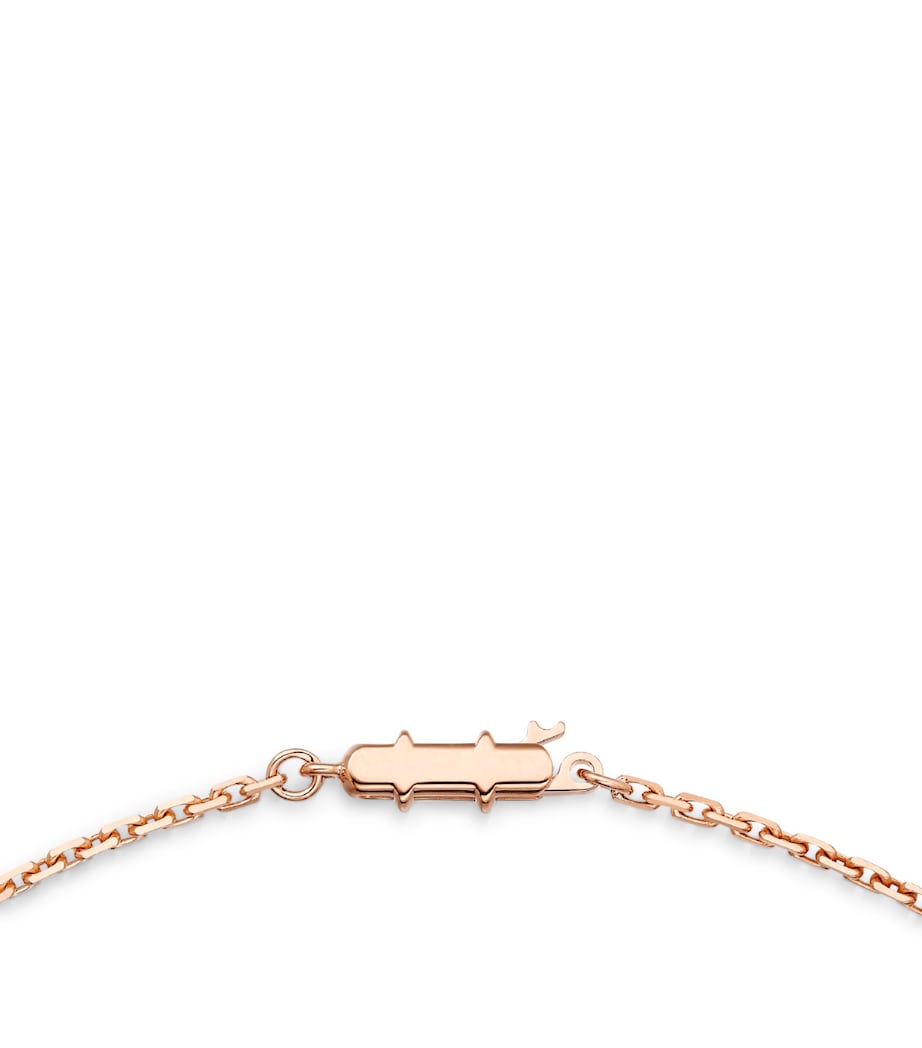 Rose Gold and Diamond LOVE Necklace