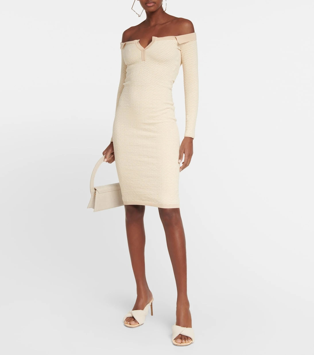 Jacquemus - La Robe Pampero cotton-blend midi dress