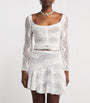 Charo Ruiz Ibiza White Knitted Briny Crop Top