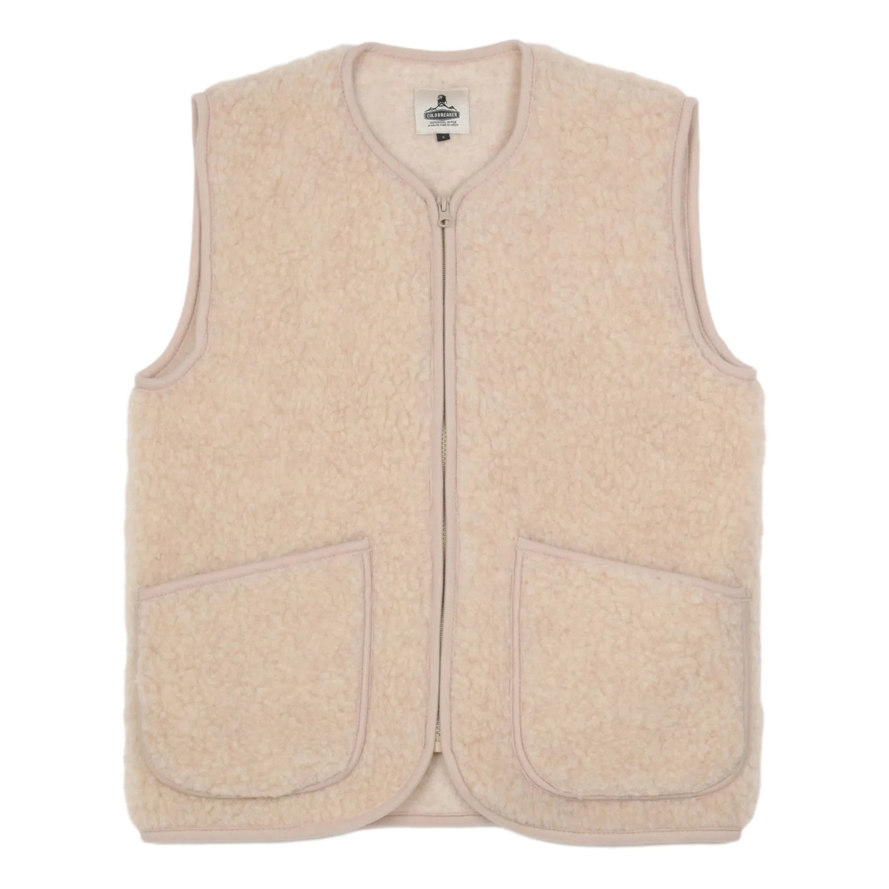 Coldbreaker - Pepitko Sleeveless Jacket | Beige