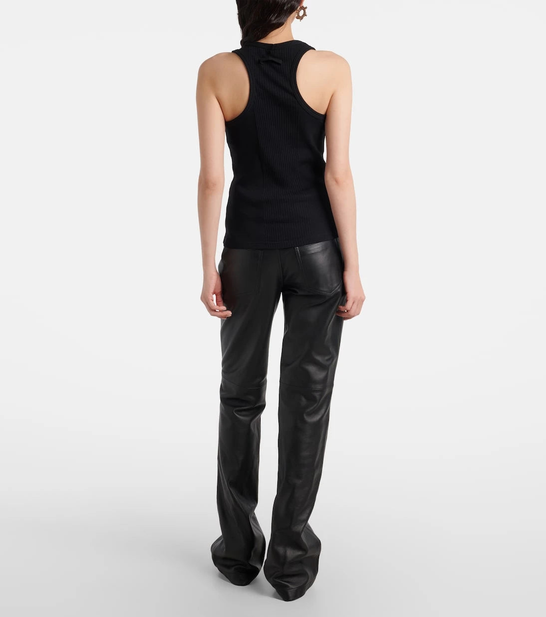 Jean Paul Gaultier - Piercing cotton jersey tank top