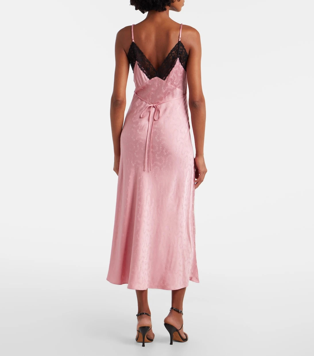 Rixo - Alberta floral satin jacquard midi dress