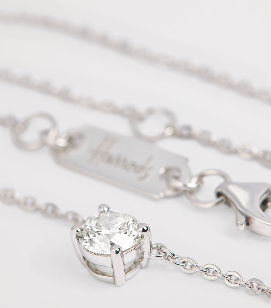 White Gold and Diamond Pendant Necklace (0.50ct)