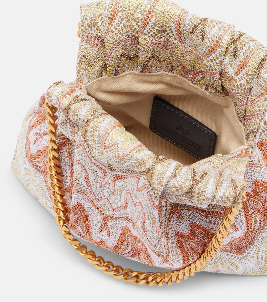 Missoni - Zigzag lamé bucket bag