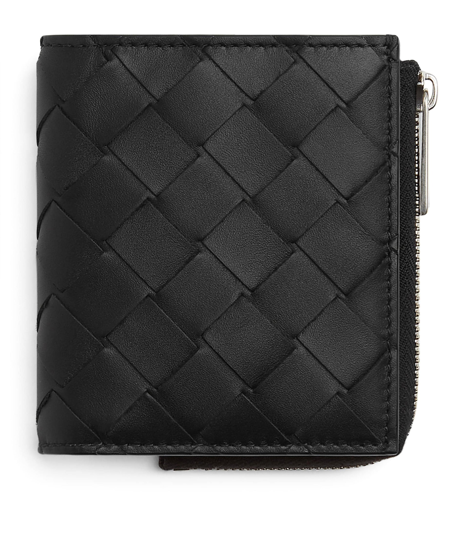 Small Intrecciato Bifold Zipped Wallet
