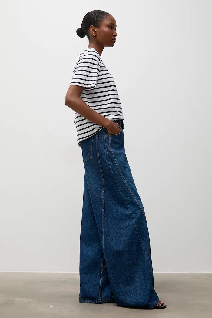 Answear.LAB wide leg kadın jean