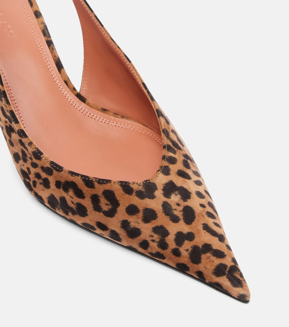 Amina Muaddi - Anok 55 leopard-print suede slingback pumps