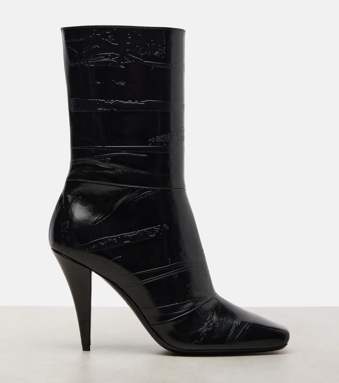 Givenchy - Sliced Square 95 leather ankle boots