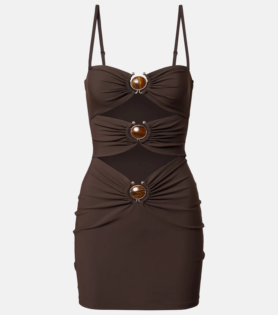 Christopher Esber - Cutout embellished ring-detail minidress