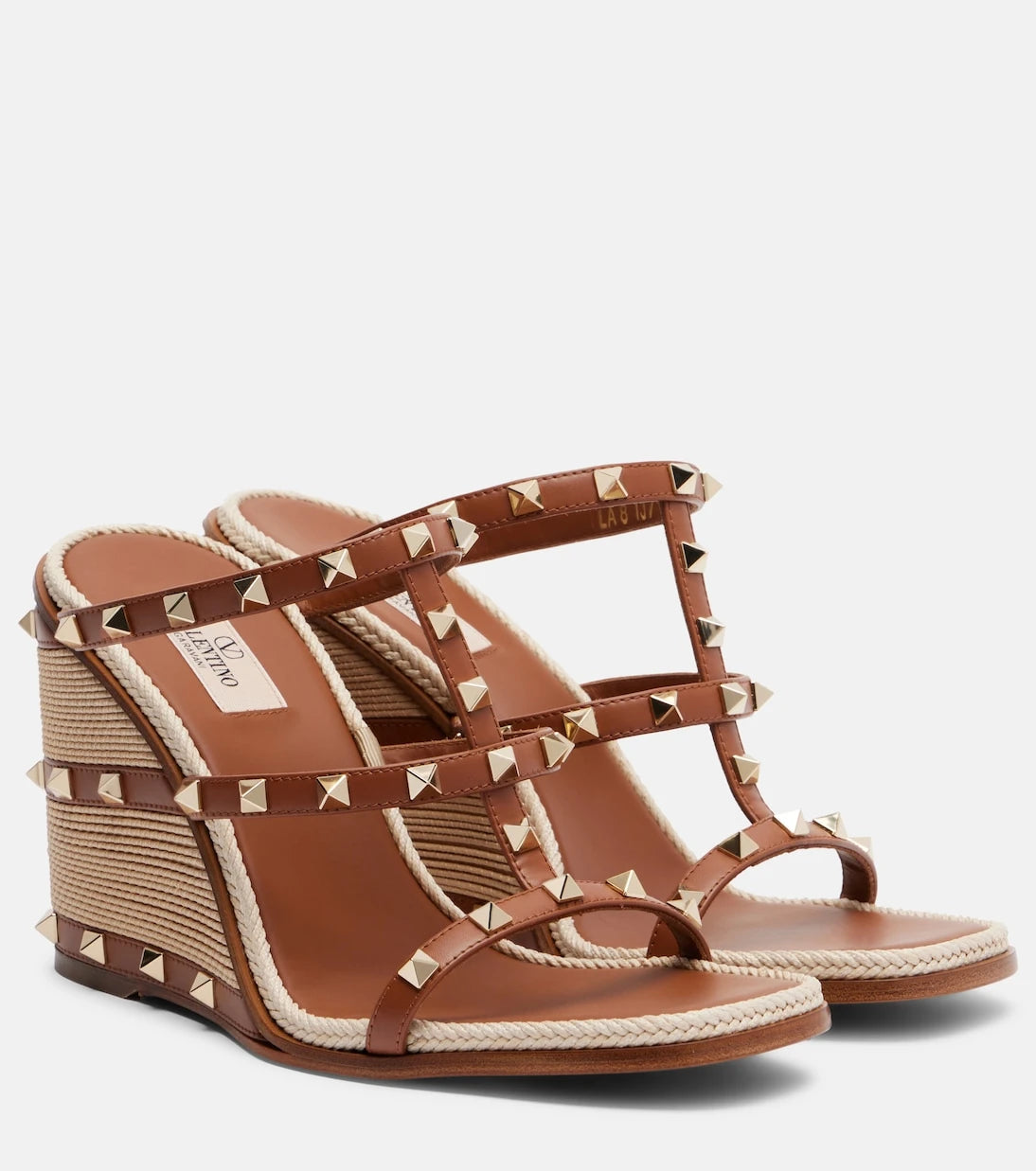 Valentino Garavani - Rockstud leather espadrille sandals