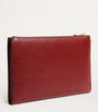 Medium Pebbled Leather Pouch BURGUNDY