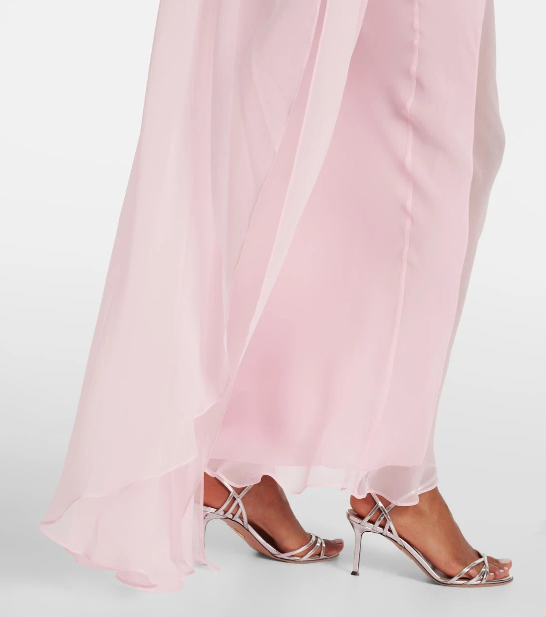 The Sei - Caped silk chiffon gown