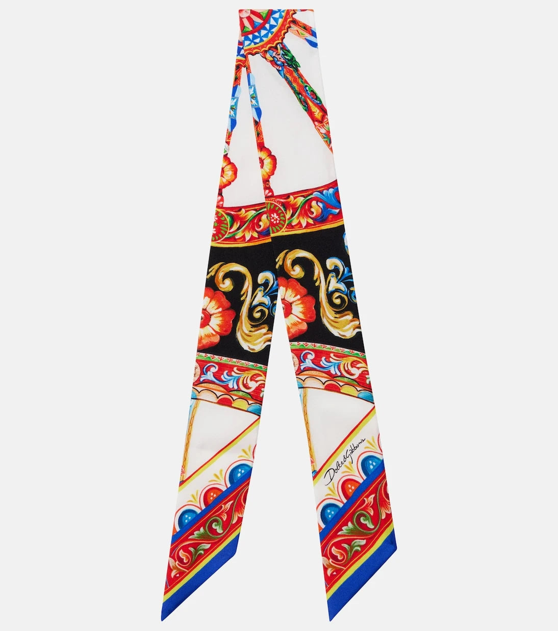Dolce&Gabbana - Carretto silk twill scarf