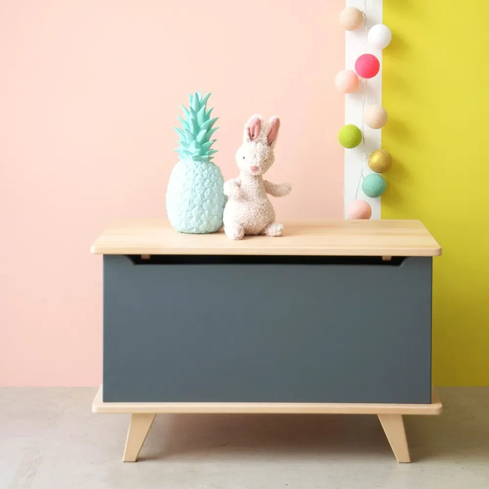 Laurette - Le Coffre Toy Box | Mid grey