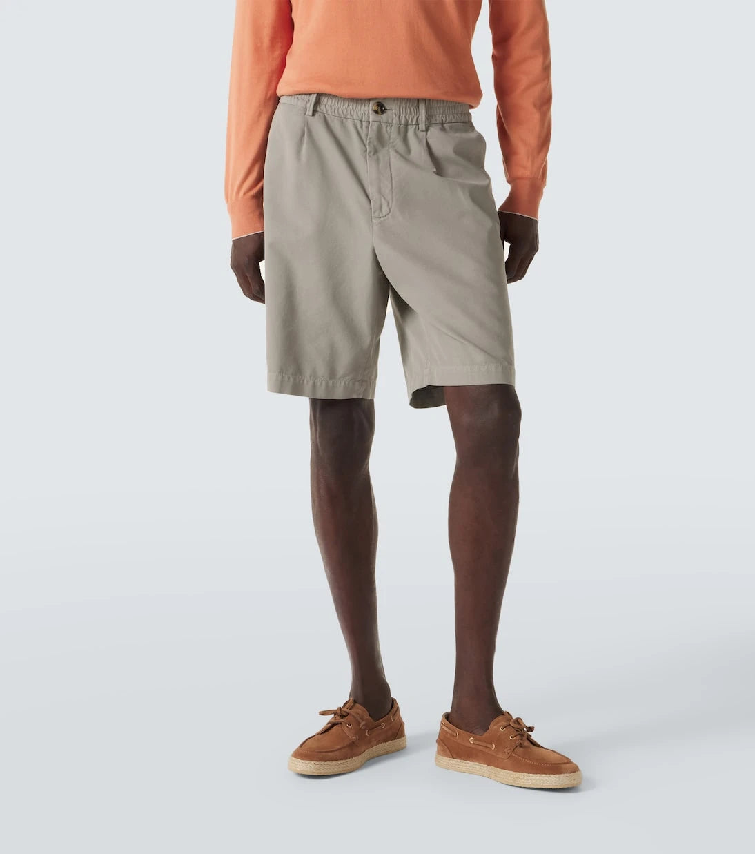 Brunello Cucinelli - Cotton gabardine Bermuda shorts