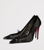 Christian Louboutin Red KM Lace-Up Pumps 100