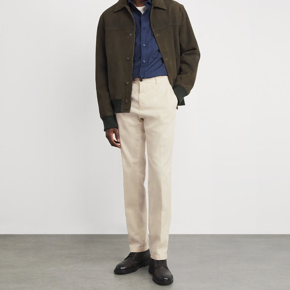 Paul & Shark Cotton-Silk-Blend Straight Chinos