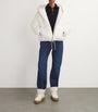 White Reversible Ribbed Lambswool Jacket