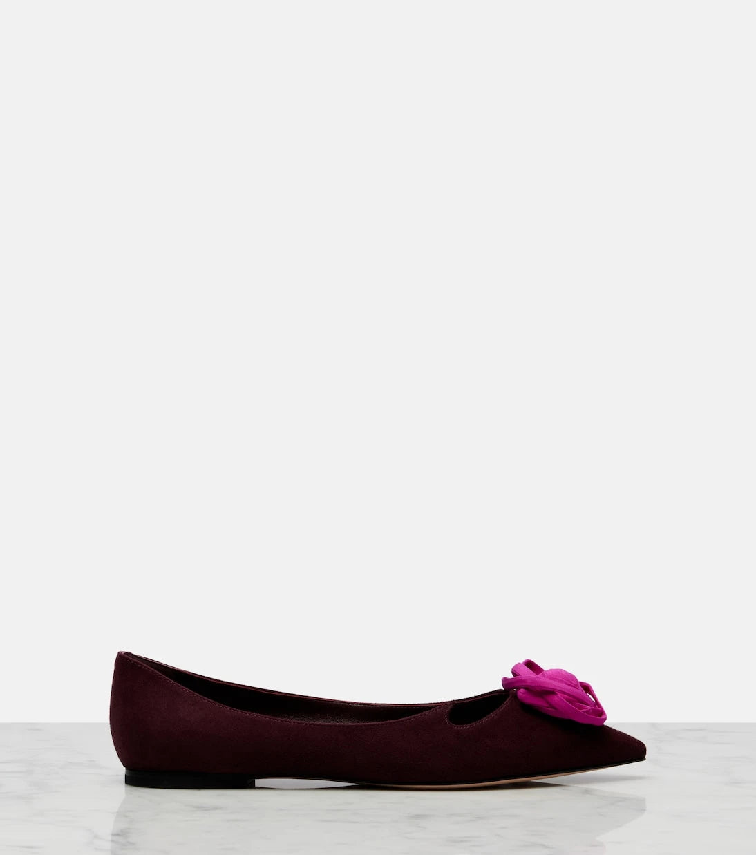 Roger Vivier - Rose Vivier suede ballet flats