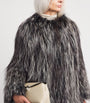 Yves Salomon Beige Fox Fur Coat