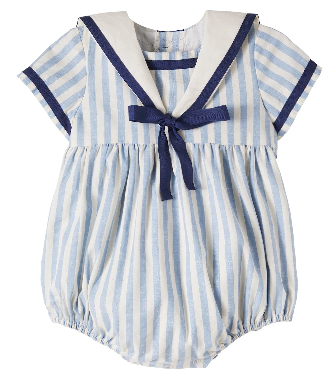 Pepa London - Baby striped cotton playsuit
