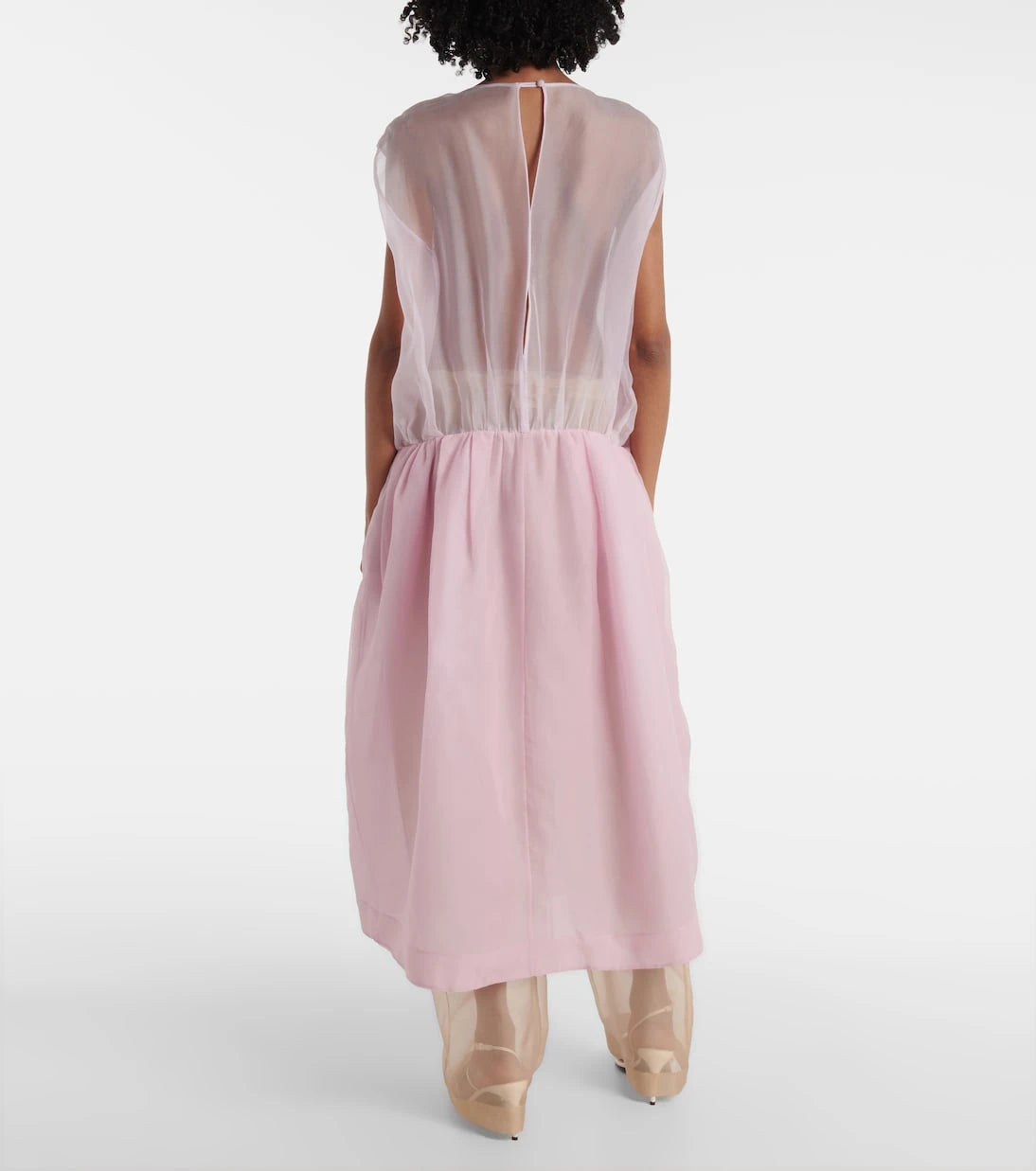 Khaite - Noah silk organza midi dress