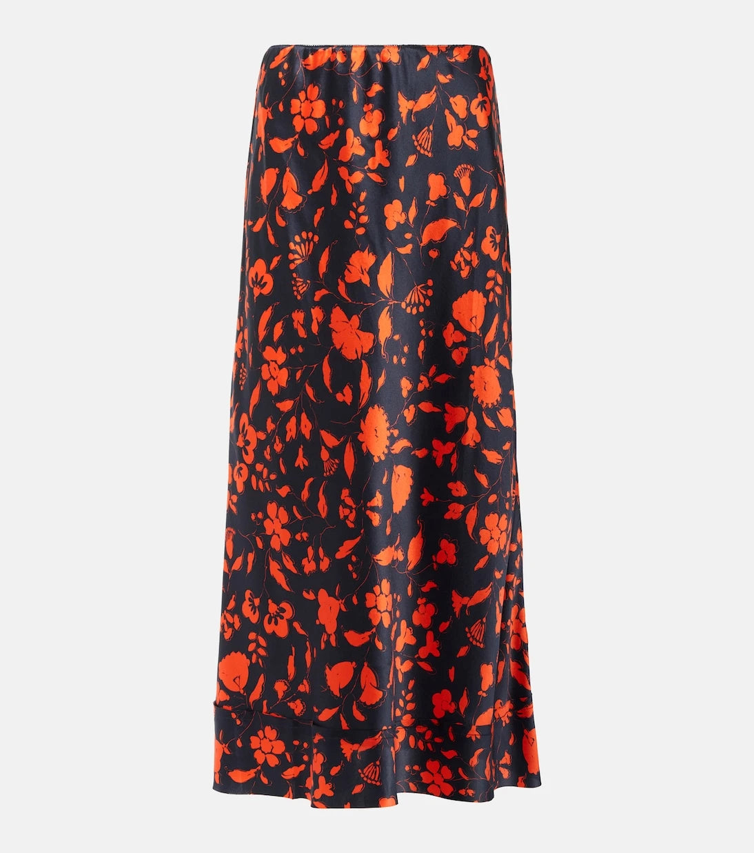 Lee Mathews - Bella floral silk slip midi skirt
