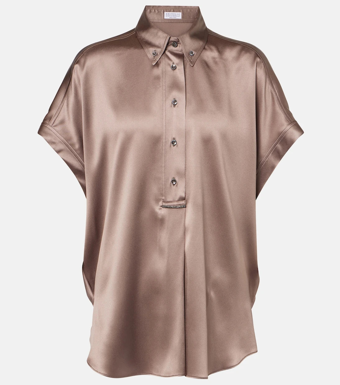 Brunello Cucinelli - Silk-blend shirt