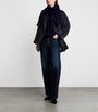 Max Mara Blue Wool-Cashmere Short 101801 Icon Coat