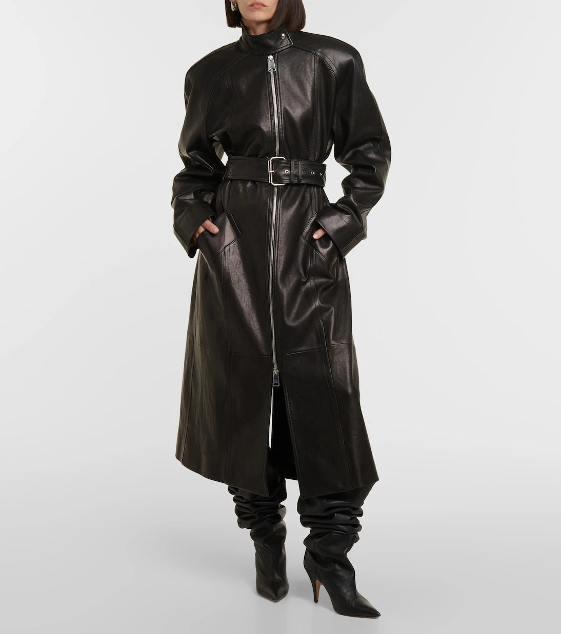 Khaite - Bobbie leather coat