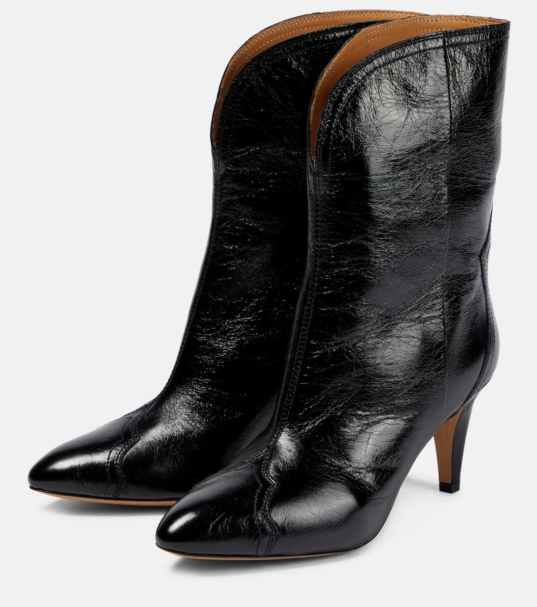 Isabel Marant - Dytho crinkled leather ankle boots