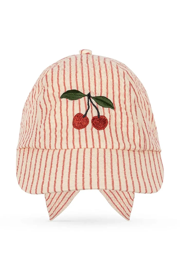 Konges Sløjd çocuklar için pamuk şapka ELLIE BOW CAP GOTS