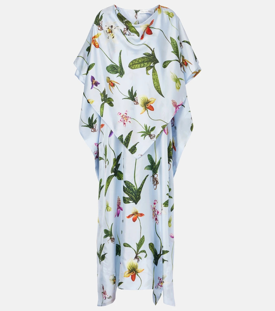 Oscar de la Renta - Floral silk twill kaftan