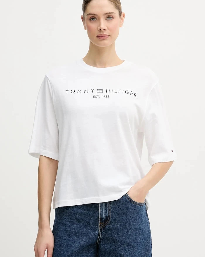 Tommy Hilfiger kadın pamuklu tişört