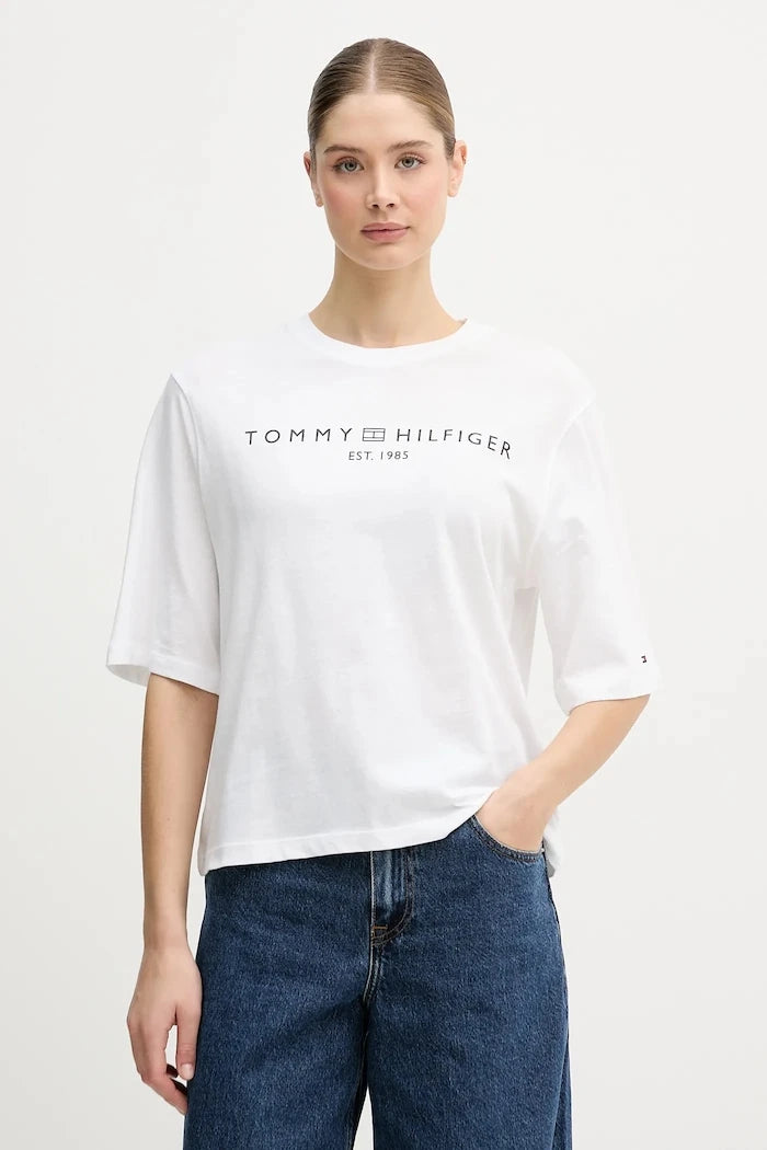 Tommy Hilfiger kadın pamuklu tişört