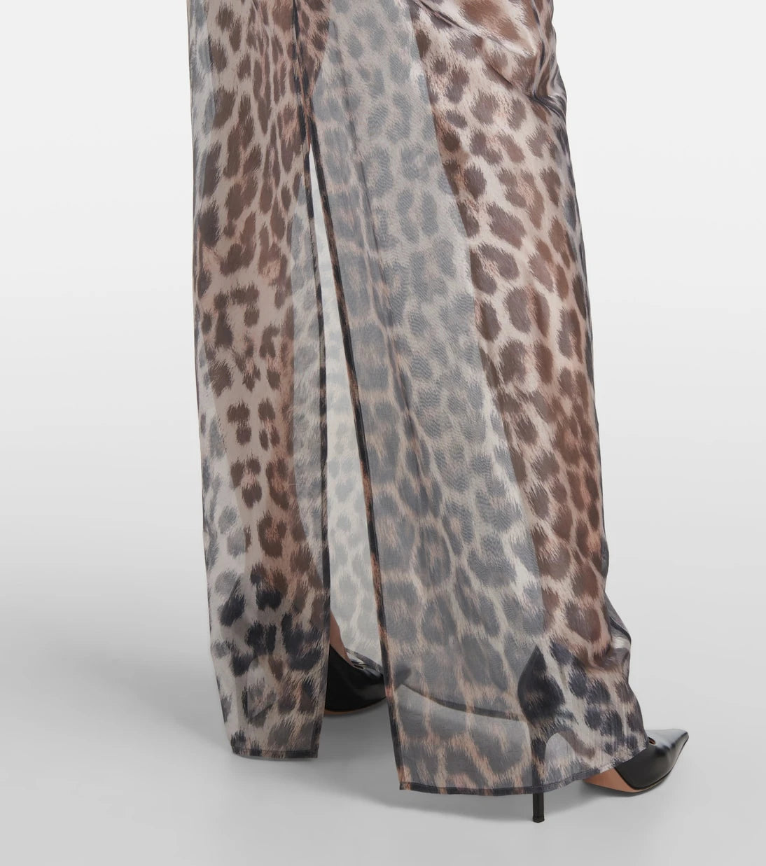 Jacques Wei - Crystal-embellished tulle maxi dress
