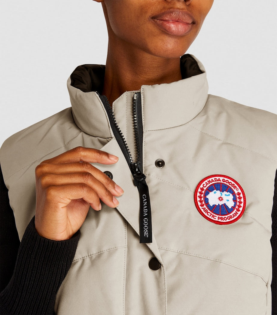Canada Goose Beige Down-Filled Quilted Freestyle Gilet